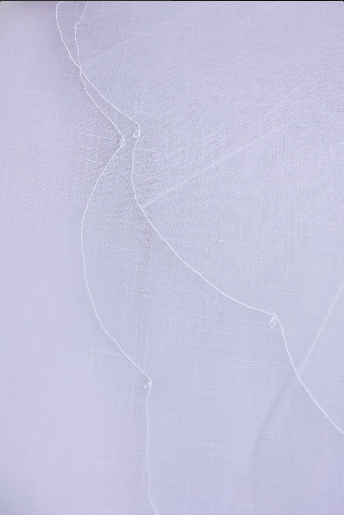 Crystal Drops and Scalloped edge of Delilah Wedding Veil