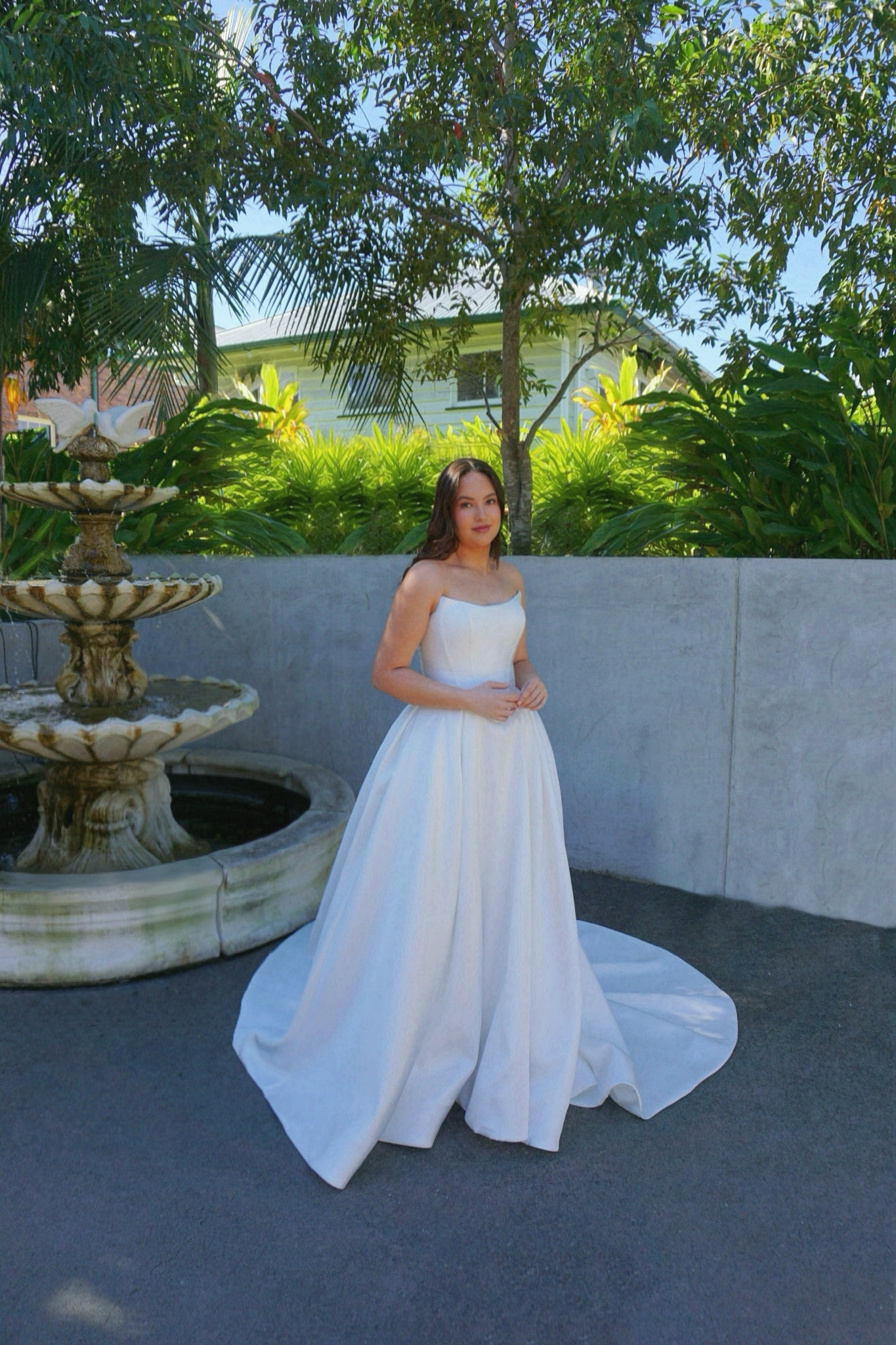 Mackenzie Wedding Gown, basque waist, scoop neckline, strapless, corset bodice, princess ball gown silhouette
